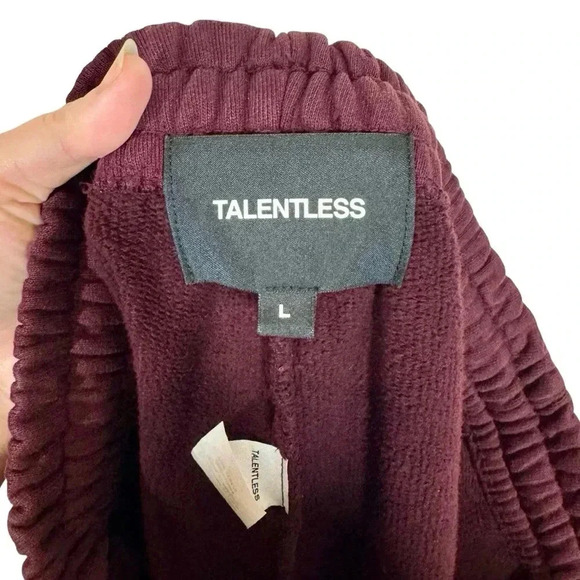 Talentless Mens Heavyweight Sweatpants in Mid-Century Merlot - Picture 8 of 9